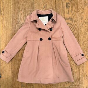 Burberry Girls Cashmere Blush Pink Trench Coat